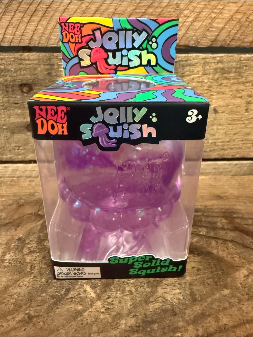 Authentic Needoh Jelly Squish Purple Squishy Toy